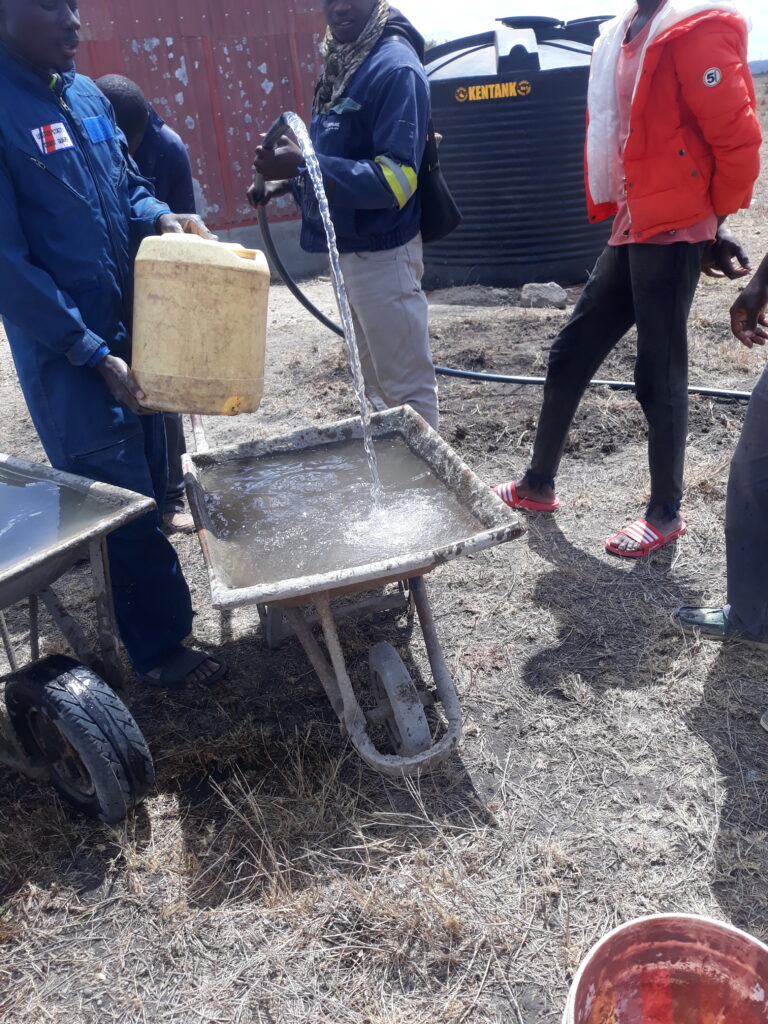 water pumping system in Kajiado