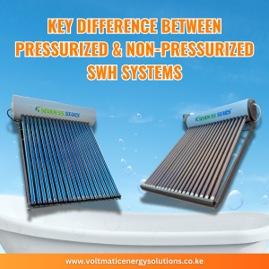 pressurised and non-pressurised solar water heaters