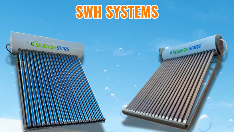 pressurised and non-pressurised solar water heaters