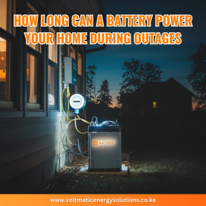 Solar battery backup during outages