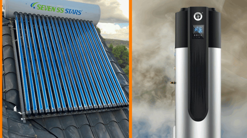 solar water heaters vs heat pump